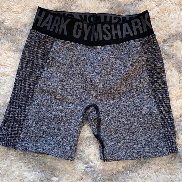 Gymshark Flex Black and Gray Marl Shorts - Picture 3 of 5